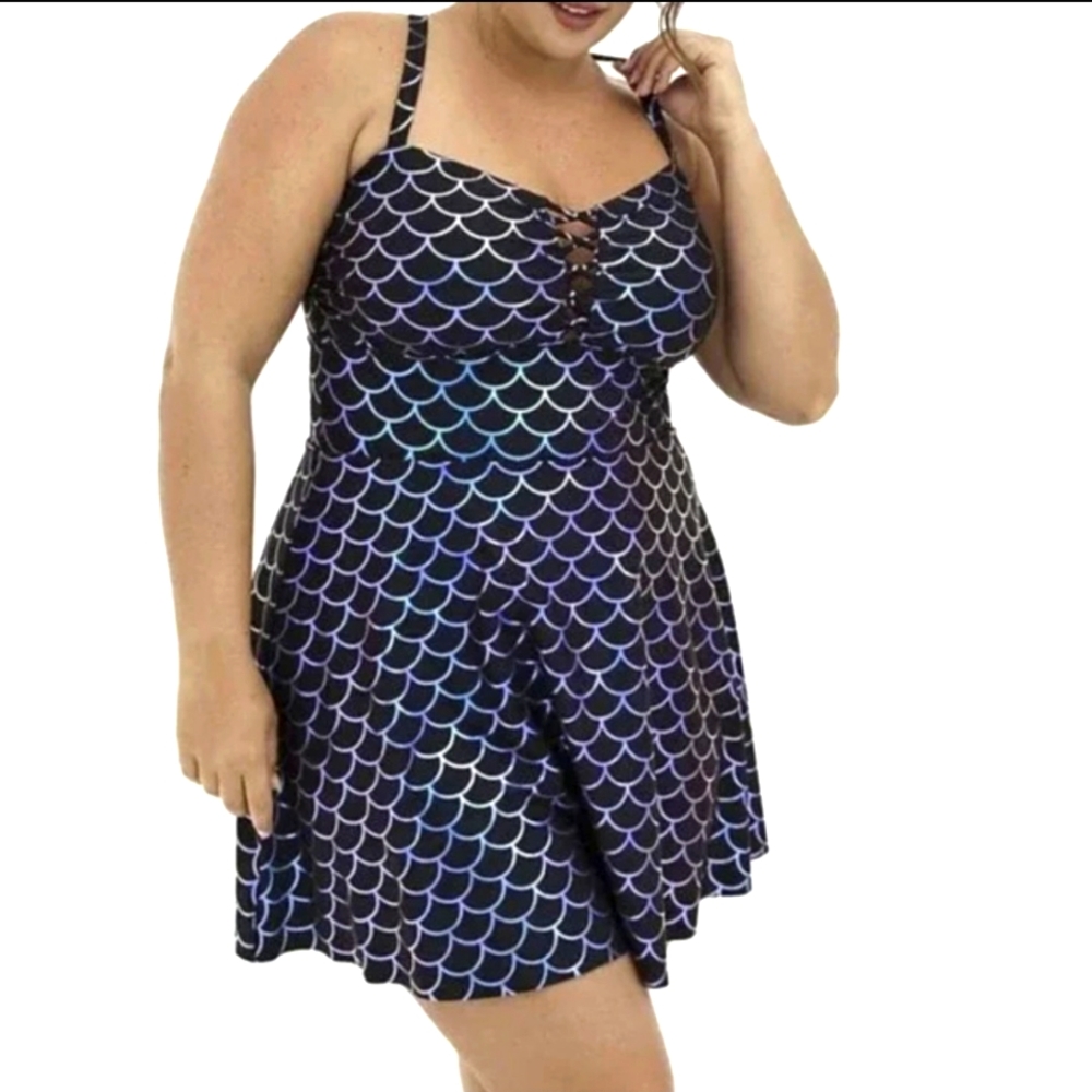 NWT, TORRID MERMAID ONE PIECE SWIMSUIT IN 1X